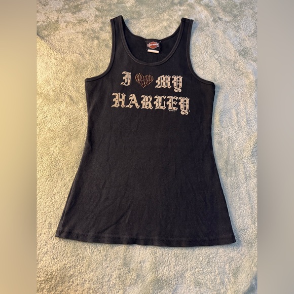 Y2K Harley-Davidson Black Tank Top - Picture 3 of 6